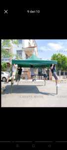 tenda lipat tenda bazar 3x3 super ketebalan besi 1.4mm