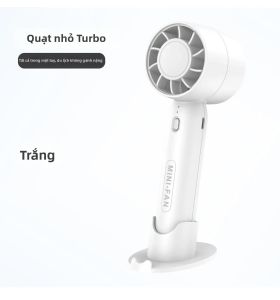 Quạt Để Bàn Cầm Tay Mini Có Thể Sạc Lại USB Làm Mát Di Động Gió Mạnh Dung Lượng Pin Lớn Kéo Dài Thời Gian Sử Dụng Cho Văn Phòng Du Lịch