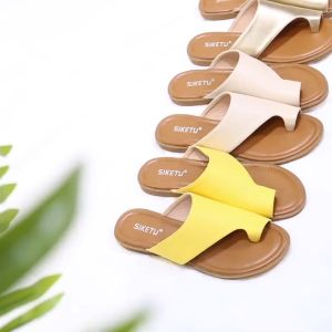 Dép kẹp nữ 2cm da xịn sang chảnh đi du lịch siêu êm điệu đà.