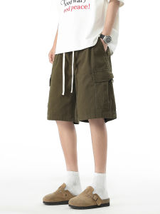 Quần Short Nam Cotton Nguyên Chất 5 Inch Mùa Hè Mỏng Thể Thao Thường Ngày Phong Cách Đường Phố Quần Áo Công Sở Thoáng Khí