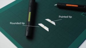 Slice 10512/10513 Pen Cutter Ceramic Blade Slider Button Grey