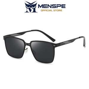 MENSPE Men’s Polarized Sunglasses Square Frame Sunglasses Classical Driving Sunglasses UV400 Clean Vision Color Change Sunglasses Cycling Riding Running Glasses for Men