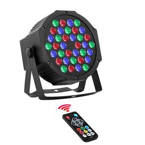 ALIEN 36 LED RGBW DMX 512 Stage Par Lighting Effect Sound Active DJ Disco Party Holiday Bar Club Wedding Birthday Show Lights with remote