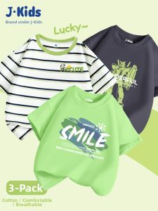JKIDS | Cotton Stripe Preppy Style Boy T-Shirts