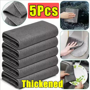 5/10pcs Thickened Magic Cleaning Cloth / Microfiber Lint Free Glass Cleaning Rags / Muitipurpose Traceless Dishcloth for Home Car Window