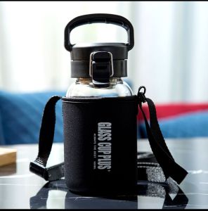 High Borosilicate Glasses Super Large Capacity 2L Heat-Resistant Water Bottle Outdoor Sports Portable Climbing Pot Water Cup Car Men