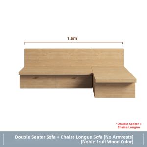 Storage Function Armless Fabric Sofa for Small Households