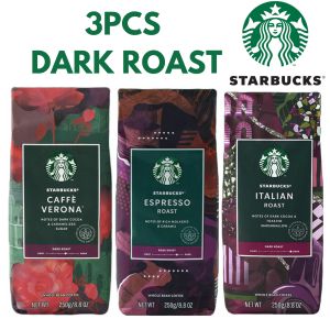 3PCS SET STARBUCKS DARK ROAST COFFEE WHOLEBEANS