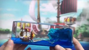 One Piece Luffy Merry Miles Sunshine Drifting Ship Cruise Liquid Bottle Desktop Ornaments Titanic Desktop Decoration Gifts Car Ornaments