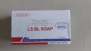 ( SET OF 3 )LS BL Pearl Barley Soap 115g | Milk-Infused Collagen-Enriched Skin Brightening | For Smooth Glowing Skin Daily Use