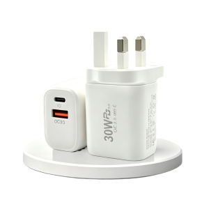 30W GaN PD3.0 QC3.0 Fast Charger USB C Charger for iPhone 17 16 15 14 13 12 Pro Max Plus iPad Samsung Galaxy Tablet