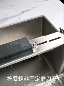 ที่วางหินลับมีด ฐานวางหินลับมีด หินลับมีด สเตนเลส กันลื่น ปรับได้ สําหรับอ่างล้างจาน สําหรับเครื่องมือในครัวเรือน