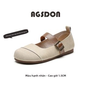 Agsdon | Dép Dễ Mang Mary Jane cho Phụ Nữ Mùa Hè Thu