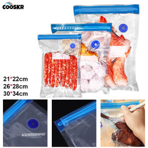 Vacuum Sealed Food Bags Food Storage Bag Household Food Sealer Air Valve Bag Sealing Small Large Size 10Pcs Vacuum Sealer Bags