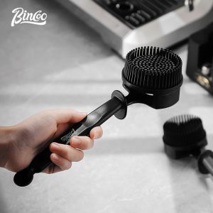 Bincoo Coffee Cleaning Brush Silicone Brewing Head Cleaning Brush Cleaning Set Removable Brush Head 51/58mm