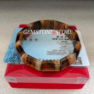 GELANG NATURAL TIGER EYE QUARTZ MODEL KOTAK