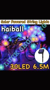 Hai ball Solar String Lights 6.5 Meter 30 LED Solar Waterproof Christmas Lights Outdoor Home Decoration Solar Led String