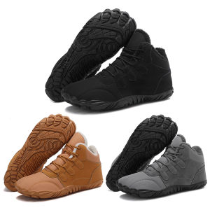 Barefoot Snow Boots Warm Fur Shoes Non Slip Outdoor Trekking Shoes Thermal Desert Combat Boots Comfortable for Men Women