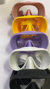 Kacamata Selam Mask Diving Silicone Lensa Tunggal Tempered Glass 3001