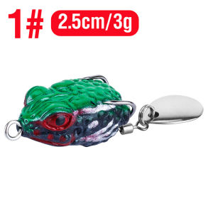 New Outdoor Luya long-range thunder frog 2.5cm/3g mini frog hits black software toad frog double hook noise sequinsAcc