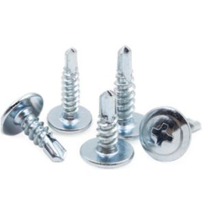 100PCS Pan head screw Cross recessed washer head screw Hardiflex screw 1/2inch 5/8inch 3/4inch 1inch work screw high quality metal screw