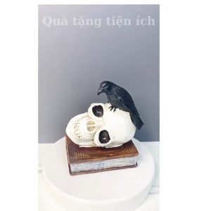 [HCM] Mô hình đầu lâu và chim nhựa tổng hợp quà tặng cho bạn bè người thân trang trí nhà cửa phòng khách tủ TV phòng ngủ…