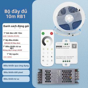 Dải Đèn LED Tuần Tự 24V 10M/15M/20M 2835 SMD WS2811 Hiệu Ứng Nước Chảy Như Ngựa Chạy Với Bộ Điều Khiển RF APP SP636E Đèn LED Dải Thông Minh