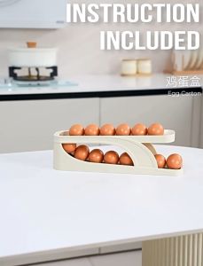 Rak Kotak Telur 2 Tingkat Storage Egg /Tempat Penyimpanan Telur Kulkas
