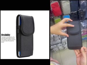 Phone Holster for Samsung Galaxy A12/A52/A53/A71/A73/ A03s A04s/ Note 20 Ultra Note 8 9/ S22 Plus S23+/14 Plus 11 Pro Max Leather Belt Clip Cell Phone Holster Pouch with ID Card Belt Holder