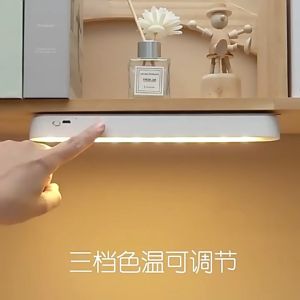 SG Wireless Light Stick - Portable Rechargeable Led Strip Remote Control Kitchen Cabinet Wardrobe Bedroom Night Lamp 3 Colors 28cm Lighting USB Wardrobe Lamp