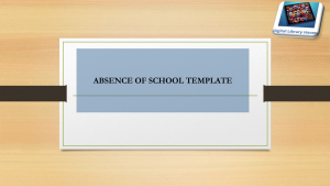 Absence of School Letter