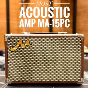 ตู้แอมป์กีต้าร์โปร่งไฟฟ้า Most Acoustic Amp MA-15PC กำลัง 15วัตต์ งานดีไซน์สวยหรู มีเอฟเฟค รีเวิร์บ คอรัส