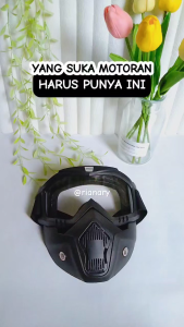 TaffSPORT BOLLFO Kacamata Goggles Mask Motor Kacamata Google Glasses / Google Mask Kacamata Cross Traill Retro Anti Glare Windproof / BOLLFO Kacamata Goggles Mask Motor Retro Anti Glare Windproof