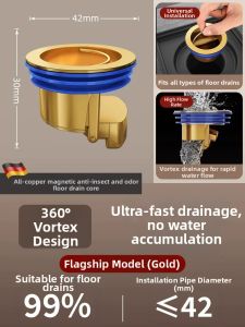 Anti-Odor Anti-Mosquito Bathroom Floor Drain