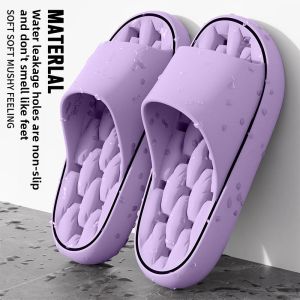 MONLEYTA | Quick Dry Mens Slippers Anti Slip EVA Bathroom Shower Shoes Leak Proof Home Indoor Comfortable Odorless Summer Flip Flops