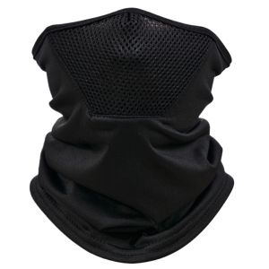 Solid Color Half Face Mask Sunscreen Headscarf Fitness Face Towel Outdoor Riding Dustproof Fluorescent Green Scarf Men Women