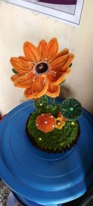 Hiasan kamar tidur bunga lampu