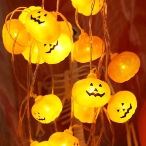 【On Sale】Halloween Lights String LED Pumpkin Ghost Skull Eyeball Horror Decoration Chandelier Party Decoration