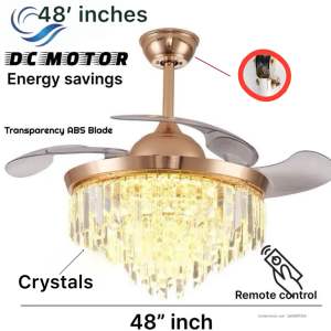 LED Chandelier Ceiling Fan Light Home Simple Ceiling Fans with Lights kipas ceiling