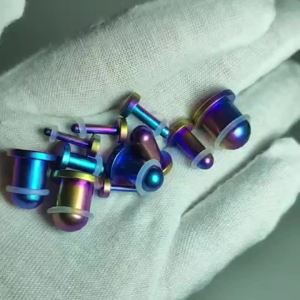 1PC Mirror Surface Cylinder Ear Plugs G23 Titanium Ear Gauges Expander Stretcher Ear Taper Piercing Body Jewelry 1.6mm-10mm
