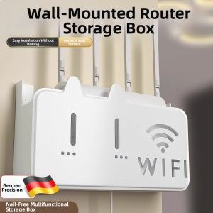 WIFI Set Top Box Router Storage Shelf Wall Mount Decorative Box