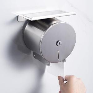 Wall-mounted No-drilling Waterproof Paper Towel Holder with Lock