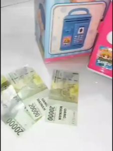 Mainan ATM  YA 3 Penyimpan Money Bisa Bunyi Pakai Baterai Mainan Edukasi  Ukuran Mini Mainan ATM Mini