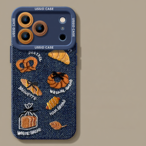 YOUSIDUN | Full Coverage Shockproof Embroidered Denim Case iPhone