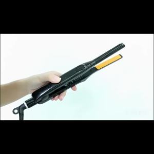 TINSOL 2-in-1 Professional Hair Straightener and Curling Iron Mini Ceramic Straightener with Adjustable Temperature