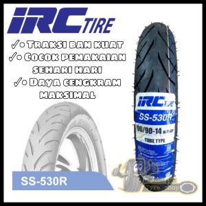 Ban luar IRC SS530R 90/90 ring 14 matic bukan tubles vario beat mio ban belakang