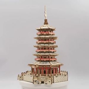 Mô Hình Kiến Trúc Nổi Tiếng Thế Giới Tự Lắp Ráp Mô Hình Gỗ 3D Đồ Chơi Học Tập Sáng Tạo Cho Bé - Chan Home