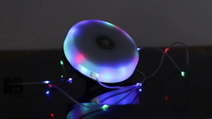 Light Strip 8-Meters Multicolor LED Starlight Hand-Crank Reel Storage 3 Lighting Modes for Outdoor Portable Camping
