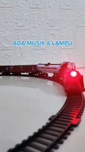 Mainan Anak Kereta Rail King Set Rel Kereta Suara & Lampu 19051-3
