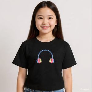 CAUAPPAREL - 12.12 Diskon Sale KPOP Tshirt Crop Anak Perempuan 1 - 11 Tahun Cotton Combad Berkualitas Kasual Trendy Masakini